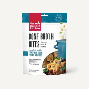 The Honest Kitchen Biscuit Dog Treats Bone Broth Bites Roasted with Turkey Bone Broth & Pumpkin 8oz Bag dog biscuit treats,crunchy dog snacks,dog cookies