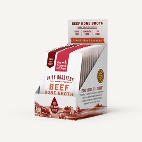 The Honest Kitchen Daily Boosters - Instant Bone Broth Beef & Turmeric 0.18oz/5g Sachet puppy food,chew toy for puppies,small dog treats