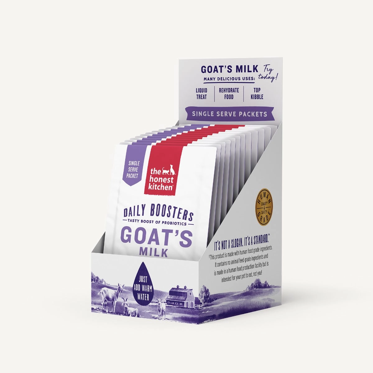 The Honest Kitchen Daily Boosters - Instant Goat's Milk 0.18oz/5g Sachet puppy food,chew toy for puppies,small dog treats