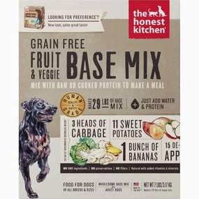 The Honest Kitchen Preference Grain Free Fruit & Veggie Base Mix Dehydrated Dog Food horse supplement horse vitamins animal probiotics livestock digestive aid horse immune booster