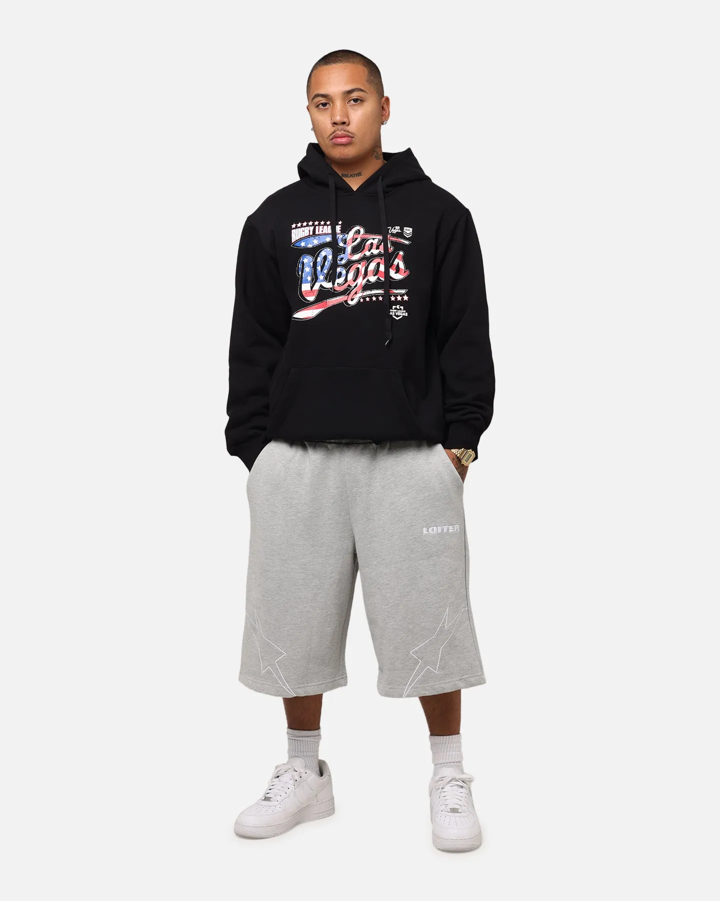 Tidwell NRL 2025 Las Vegas Round Flag Hoodie Black