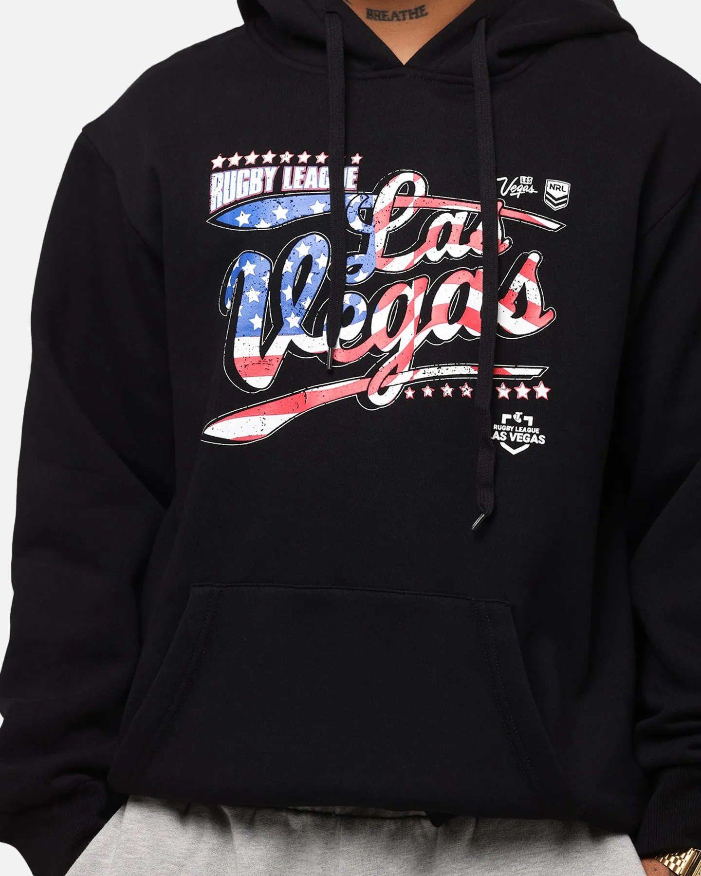 Tidwell NRL 2025 Las Vegas Round Flag Hoodie Black