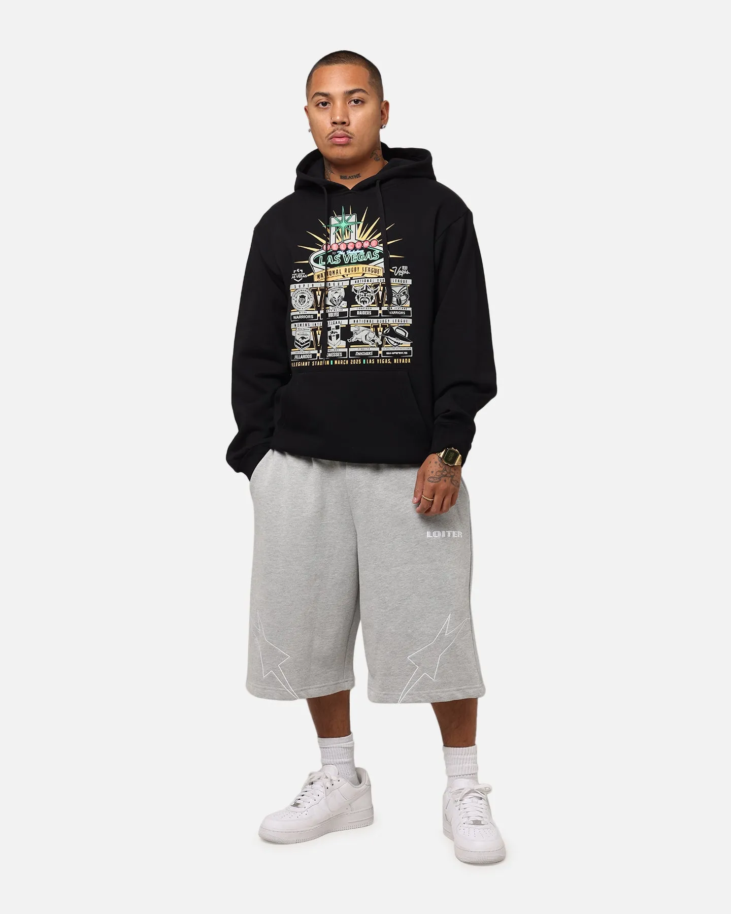 Tidwell NRL 2025 Las Vegas Round Sign Hoodie Black