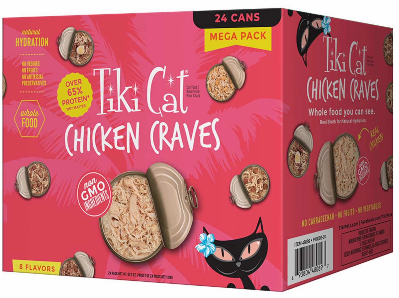 Tiki Cat Wet Cat Food Chicken Craves 2.8oz Can Mega Variety Box 24ct grain free wet cat food,senior cat wet food,cat pt