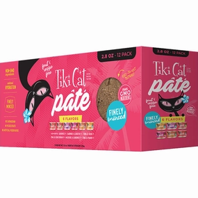 Tiki Cat Wet Cat Food Grill Pt 2.8oz Can Variety 33.6oz Box 12ct grain free wet cat food,senior cat wet food,cat pt