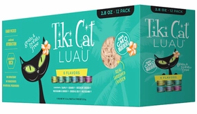 Tiki Cat Wet Cat Food Luau Variety Pack 2.8oz Cans 12pk grain free wet cat food,senior cat wet food,cat pt