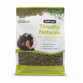 Timothy Naturals Guinea Pig Food, 5 lb organic dog treat,hypoallergenic dog snack,specialty pet treat