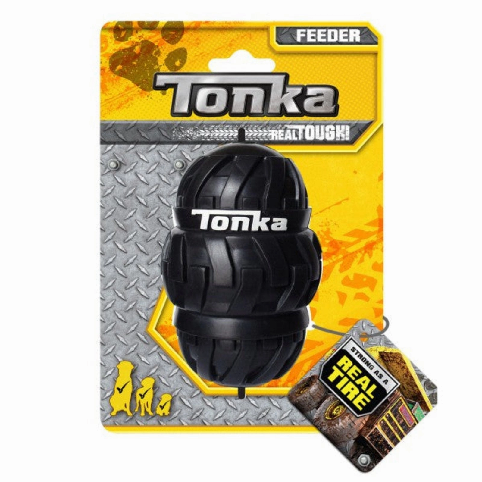 Tonka TriStack Tread Kong Toy - 10cm puppy car seat,dog car harness,travel dog crate