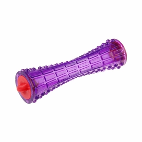 Treat Dispenser "Johnny Stick' Durable TPR Transparent Purple durable dog toy,rope chew toy,interactive dog toy