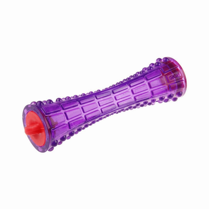 Treat Dispenser "Johnny Stick' Durable TPR Transparent Purple durable dog toy,rope chew toy,interactive dog toy