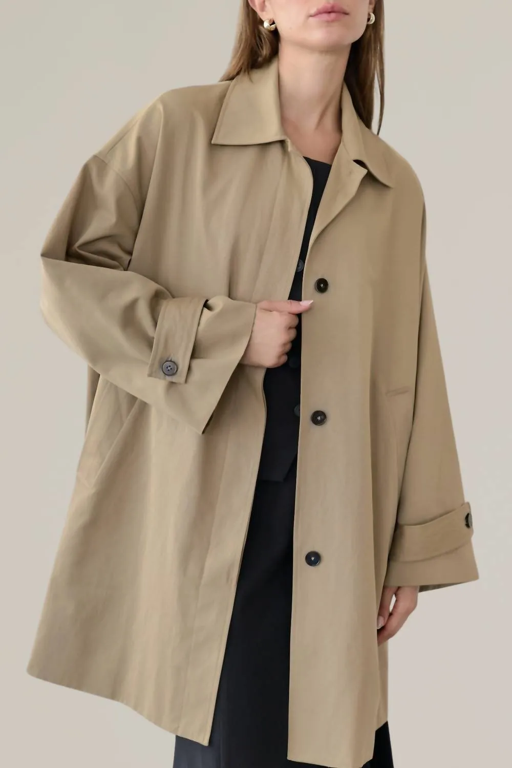 Trench Coat In Khaki