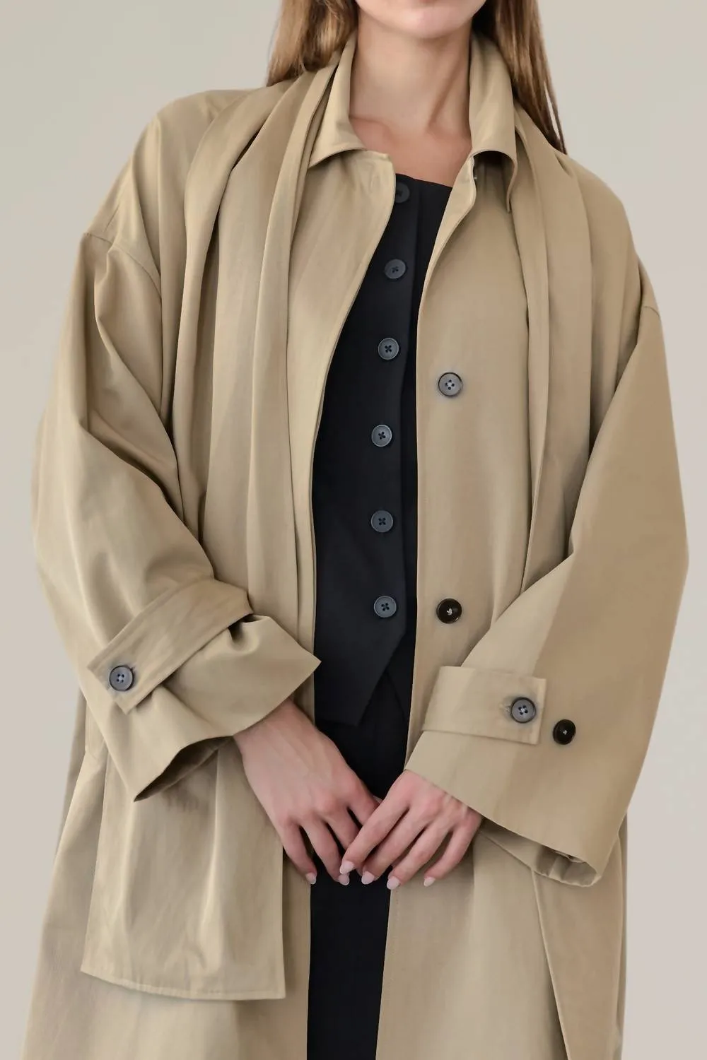 Trench Coat In Khaki
