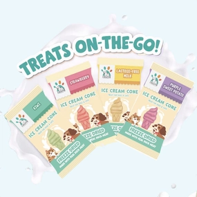 TRIAL SPECIAL: SingAPaw Ice Cream Cone Duck Freeze-Dried Treats For Cats & Dogs 1pc cat snacks catnip treats healthy cat food cat reward treats low calorie cat food