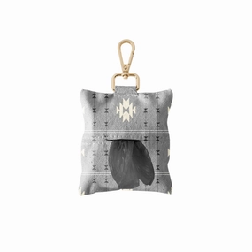 Tribal Gray Dog Waste Bag Dispenser dog business cards,pet business supplies,doggie storefront