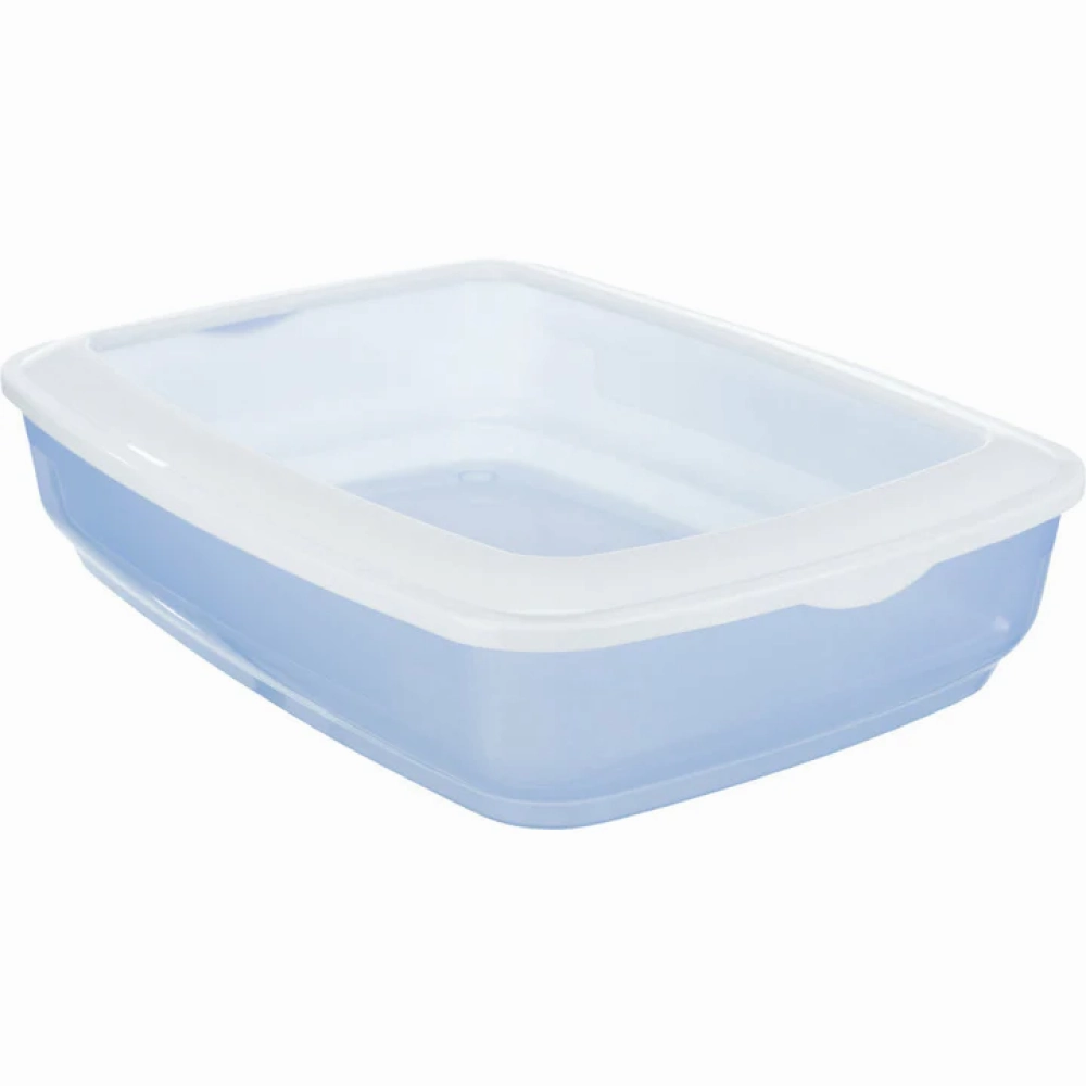 Trixie Brisko Litter Tray with Rim for Cats (Blue) covered litter box,cat toilet,self cleaning litter box