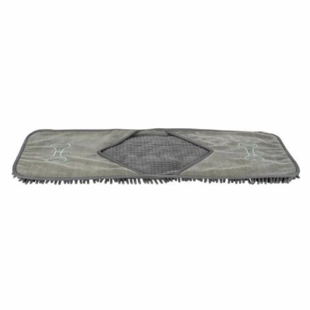 Trixie Towel with Mitt Pockets Microfibre for Dogs and Cats (Grey) cat odor eliminator,cat cleaner spray,cat deodorizer