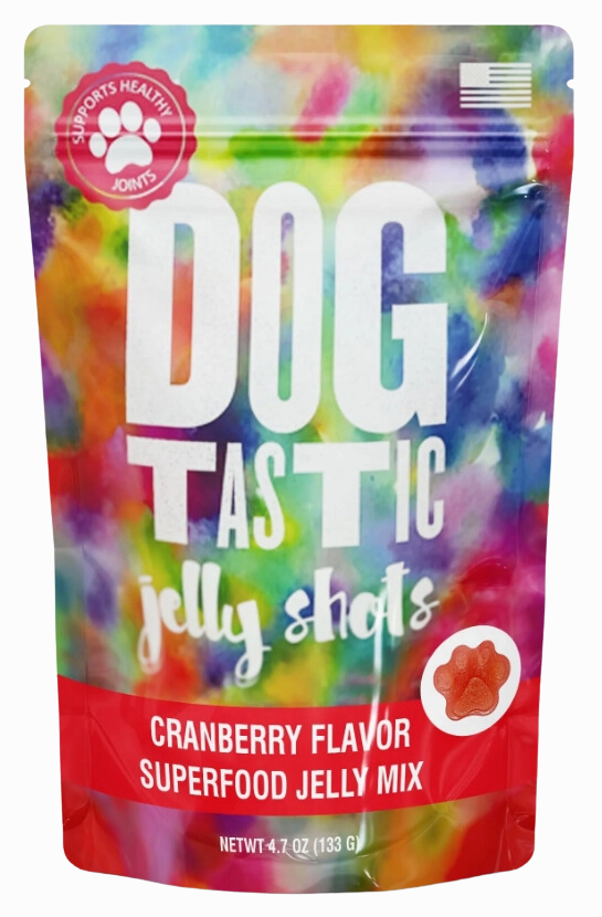 True Dogs LLC Dogtastic Jelly Shots Gelatin Mix for Dogs - Cranberry Flavor stainless steel bowl,metal pet feeder,steel water dish