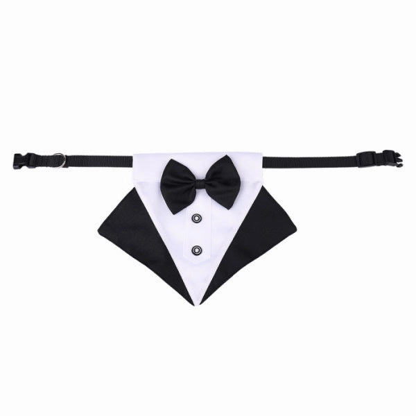 Tuxedo Dog Bandana - Black