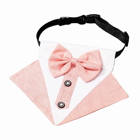 Tuxedo Dog Bandana - Dusty Pink english tack set,horse saddle gear,equestrian supplies