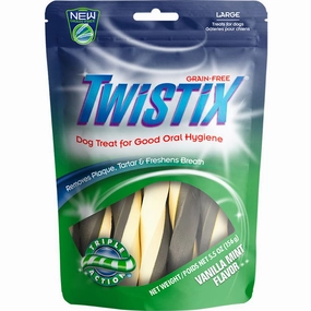 Twistix Vanilla Mint Grain Free Large Dental Dog Treats 156g dog dental snacks,dental bones for dogs,dog oral sticks