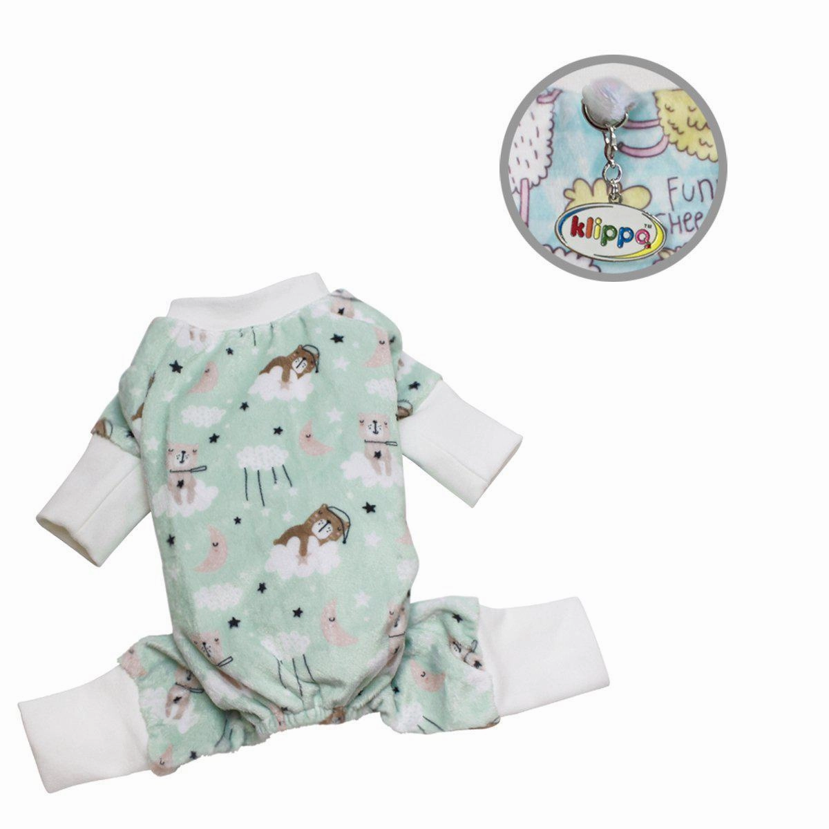 Ultra Soft Minky Bedtime Bears Dog Pajamas dog underwear,dog diaper,pet undergarments