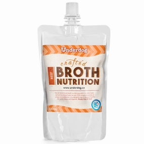 Underdog Bone Broth Beef Dog Food Topper (Frozen) 350ml raw pet food,frozen meat dog,raw feeding dog