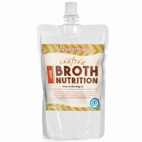 Underdog Bone Broth Lamb Dog Food Topper (Frozen) 350ml raw pet food,frozen meat dog,raw feeding dog