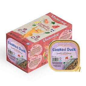 Underdog Cooked Duck Complete & Balanced Frozen Dog Food 1.2kg raw pet food,frozen meat dog,raw feeding dog
