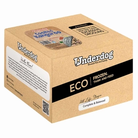 Underdog Cooked Kangaroo Complete & Balanced Eco Pack Frozen Dog Food 3kg raw pet food,frozen meat dog,raw feeding dog
