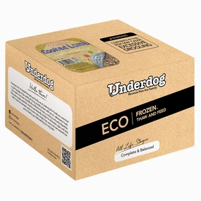 Underdog Cooked Lamb Complete & Balanced Eco Pack Frozen Dog Food 3kg raw pet food,frozen meat dog,raw feeding dog