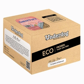Underdog Cooked Pork Complete & Balanced Eco Pack Frozen Dog Food 3kg raw pet food,frozen meat dog,raw feeding dog