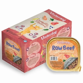 Underdog Raw Beef Complete & Balanced Frozen Dog Food 1.2kg raw pet food,frozen meat dog,raw feeding dog