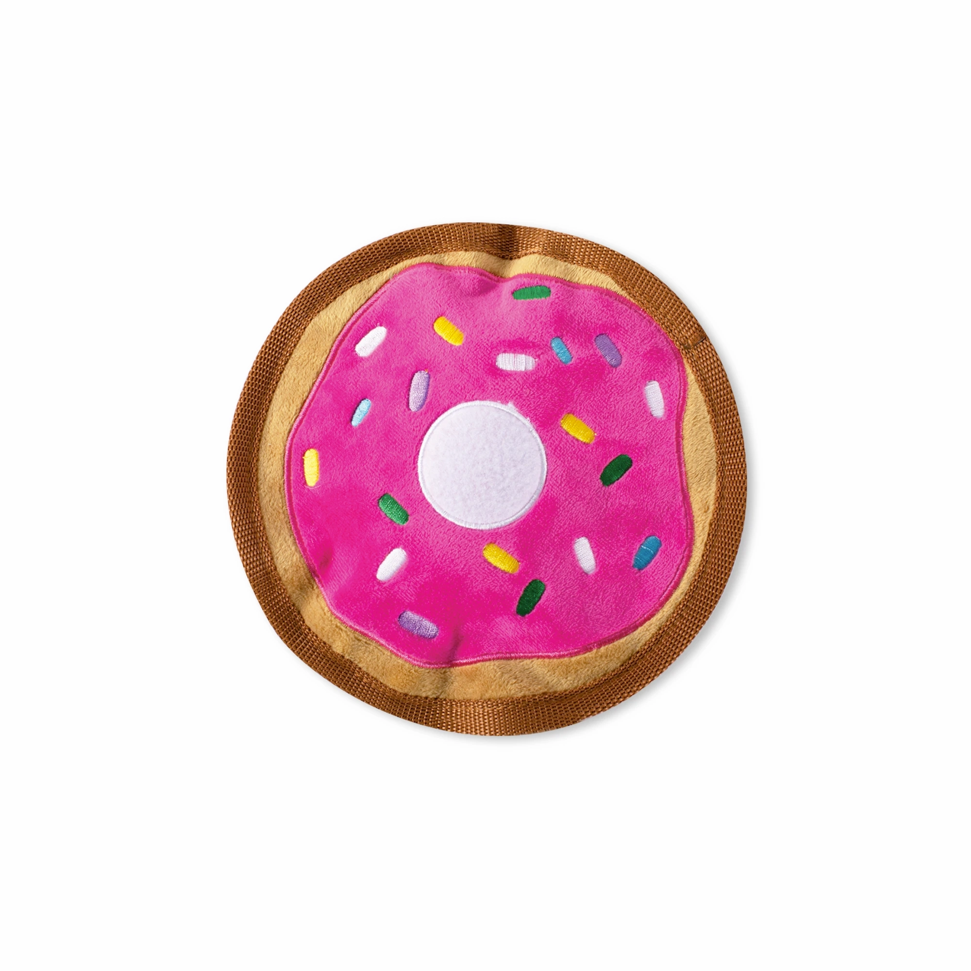 UnStuffed Donut, Dog Squeaky Plush toy wet cat food,canned cat food,gravy cat food