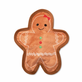 UnStuffed Gingerbread Girl, Dog Squeaky Plush toy wet cat food,canned cat food,gravy cat food