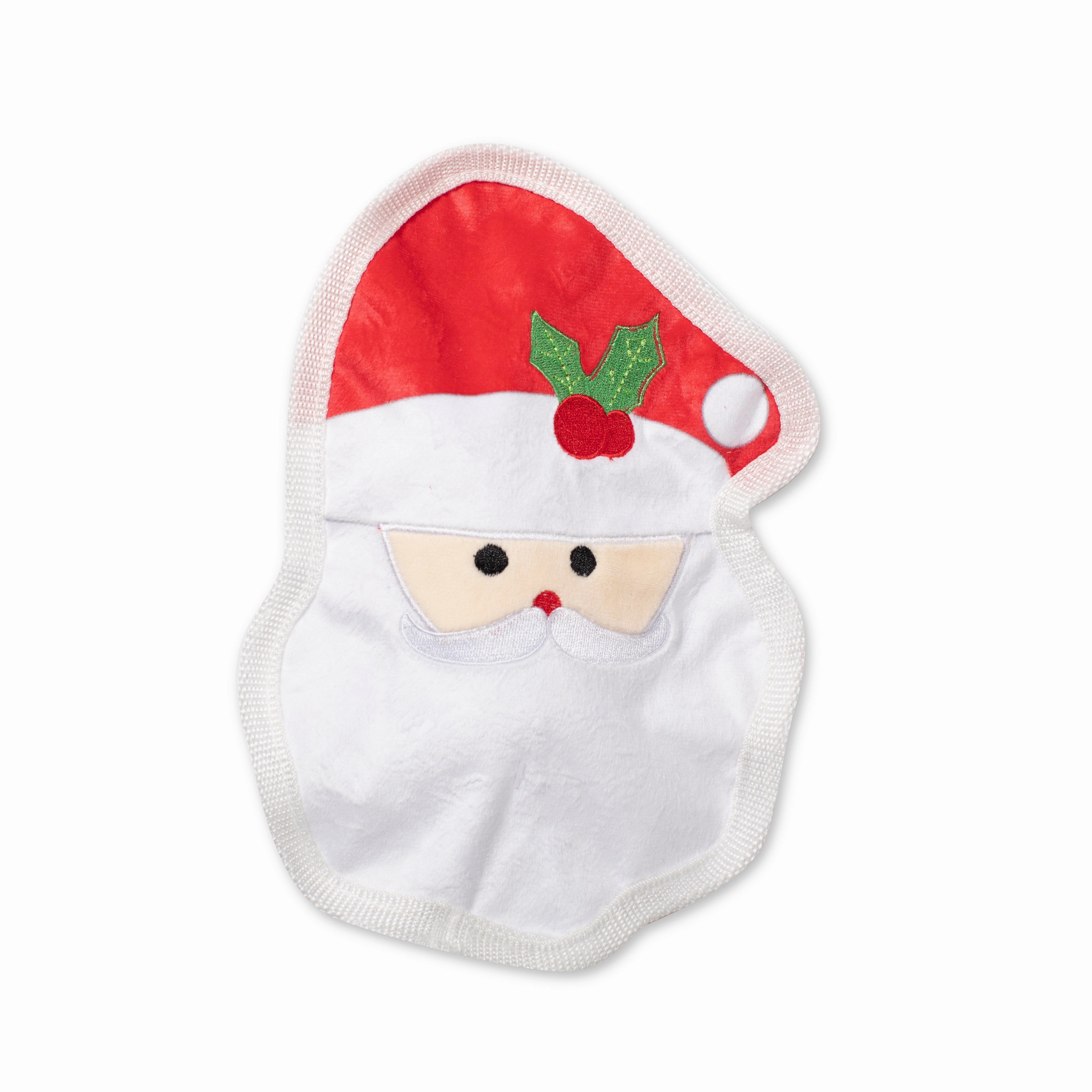 UnStuffed Santa Face, Dog Squeaky Plush toy wet cat food,canned cat food,gravy cat food