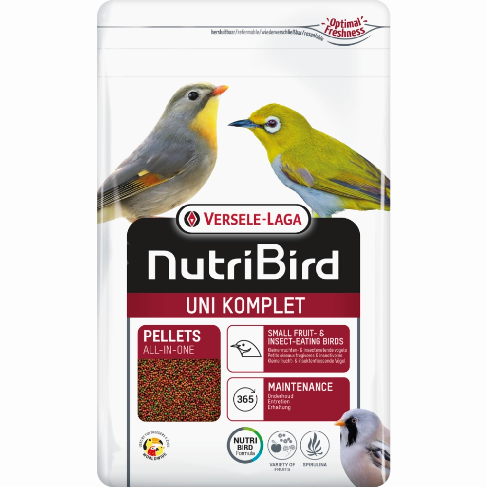 Versele-Laga NutriBird Uni Komplet - Small Fruit & Insect Eating Birds 1kg bird seed mix,small bird food,parakeet pellets