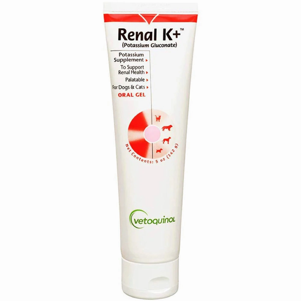 Vetoquinol Renal K  Potassium Supplement Gel For Cats & Dogs 142g digestive care dog food,urinary care cat food,sensitive stomach pet food
