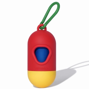 VETRESKA Chroma Dog Poop Bag Dispenser Set (Red) dog shampoo,pet wipes,dog cleaning spray