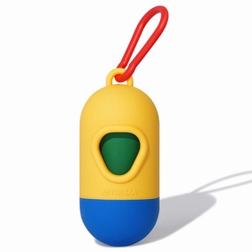 VETRESKA Chroma Dog Poop Bag Dispenser Set (Yellow) dog shampoo,pet wipes,dog cleaning spray