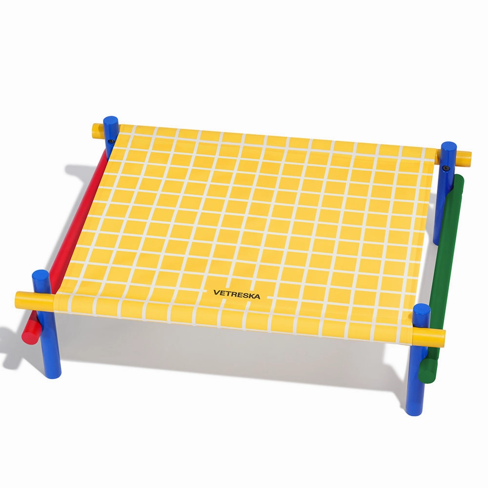VETRESKA Chroma Elevated Bed For Cats & Dogs (Yellow) orthopedic dog bed,large dog bed,washable dog bed