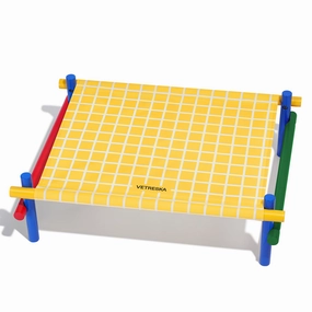 VETRESKA Chroma Elevated Bed For Cats & Dogs (Yellow) orthopedic dog bed,large dog bed,washable dog bed