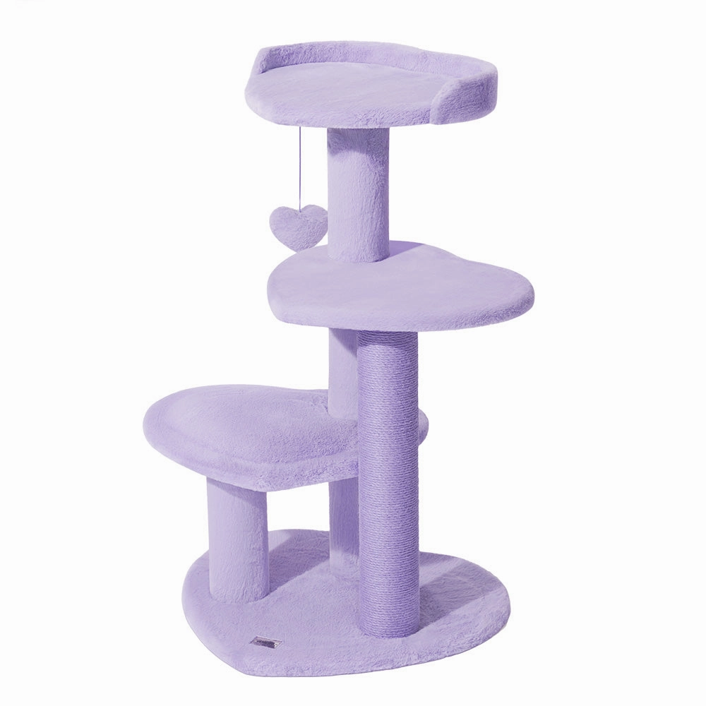 VETRESKA Heartpurrple Climber Cat Tree (4 Platforms) cat scratching post,cat scratch pad,cat furniture scratcher