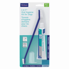 Virbac C.E.T. Oral Hygiene Kit dog dental kit,pet toothbrush,dog oral care