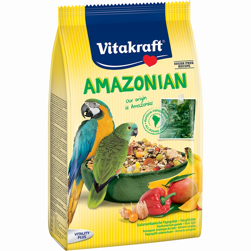 Vitakraft Amazonian for South American Parrots 750g bird seed mix,small bird food,parakeet pellets