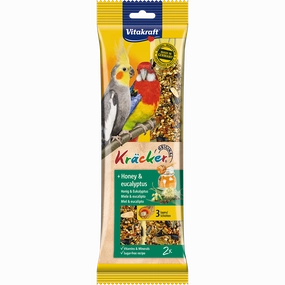 Vitakraft Kracker Honey & Eucalyptus for Cockatiels 180g bird seed mix,small bird food,parakeet pellets
