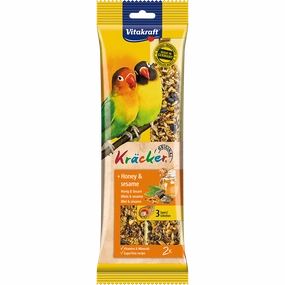 Vitakraft Kracker Honey & Sesame for Small Parrots 180g bird seed mix,small bird food,parakeet pellets