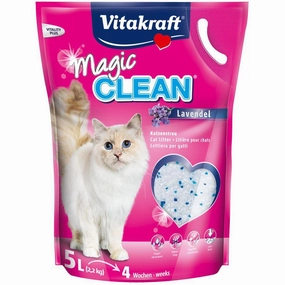 Vitakraft Magic Clean Lavender Cat Litter 5L clumping cat litter,natural cat litter,dust free cat litter