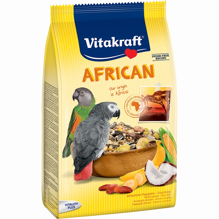 Vitakraft Menu African Grey Parrots 750g bird seed mix,small bird food,parakeet pellets
