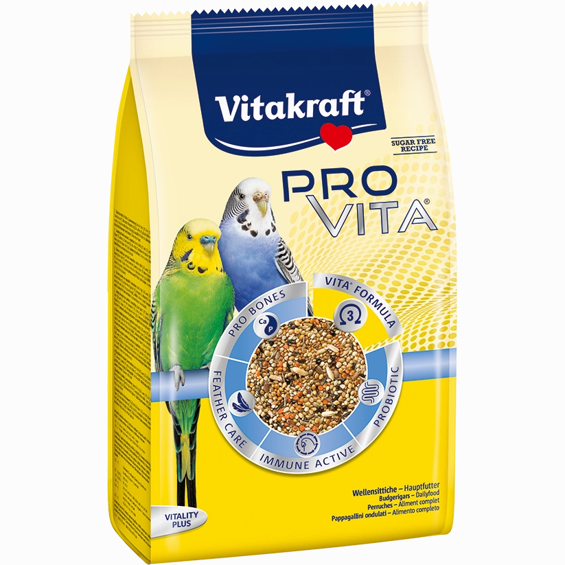 Vitakraft Pro Vita Budgies 800g bird seed mix,small bird food,parakeet pellets