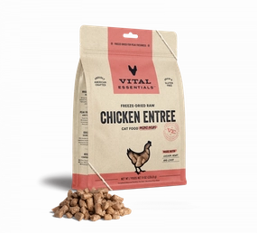 Vital Essentials Grain Free Chicken Mini Nibs Freeze Dried Raw Food for Cats cat toys and food,complete cat care,all in one cat kit